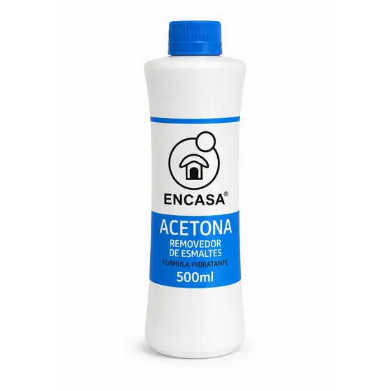 Removedor de esmaltes  encasa acetona incolor de 500ml profissional kit com até 4 unidades