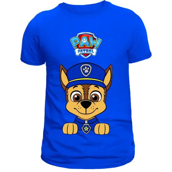 Camiseta infantil e Adulto Patrulha Canina Blusa 100% Algodão T-shirt Envio imediato