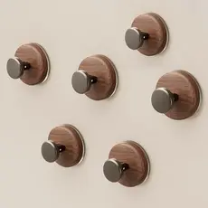 Kit De 6 Gancho De Ventosa Vintage Reutilizável Sem Furos