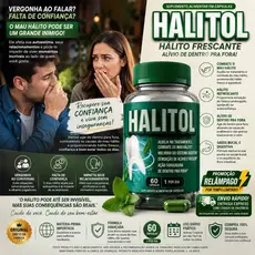 HALITOL 500MG - ALIVIO DO MAU HALITO - ORIGINAL - DIRETO DA FABRICA