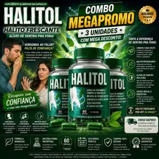 HALITOL 500MG - ALIVIO DO MAU HALITO - SUPLEMENTO NATURAL