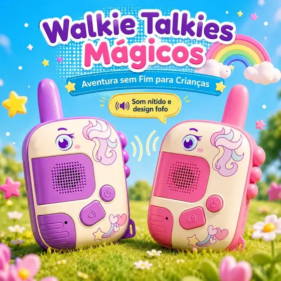 Walkie Talkie Infantil Rádio Comunicado Brinquedo Kid Alque
