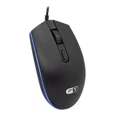 Mouse Óptico Convencional FY FY-852 Rgb Preto USB 1000dpi