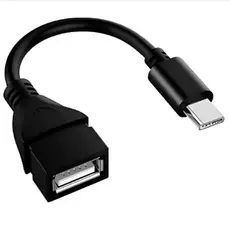 Cabo Adaptador Otg Tipo C Usb Atacado Revenda Nfe Preto