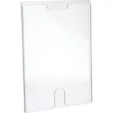 DISPLAY ACRILICO A4 OFFICE CRISTAL COM FUNDO QUADRO DE AVISO PAREDE MAXCRIL