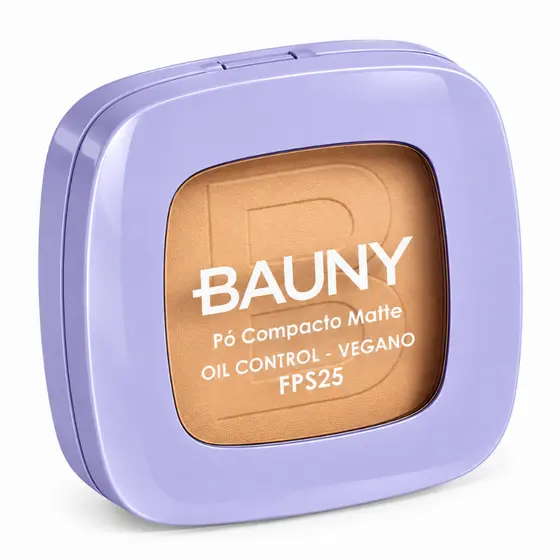 Pó Compacto Bauny Fps 25 Alta Duração Controle de Oleosidade 10g - Cor 040