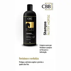 Shampoo Nutry Horse 1L – CBB Cosméticos 🐴 Limpeza profunda + crescimento turbinado desde a raiz!