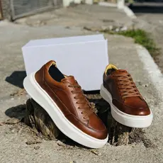 Tênis Casual Masculino Street Marrom