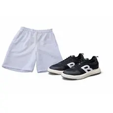 Conjunto Masculino Tênis Preto casual e Short bermuda sarja
