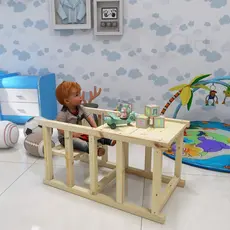 Torre Montessoriana Multifuncional Cadeirão Mesa Infantil Madeira
