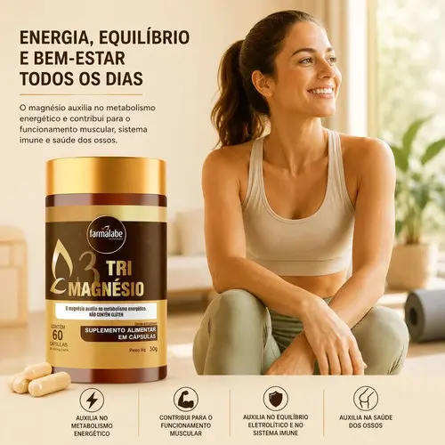 TRI-MAGNESIO - 60 CAPSULAS - FARMALABE