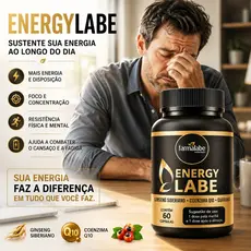 Coenzima Q10 + Ginseng + Guaraná 60 Cápsulas - Energilabe On