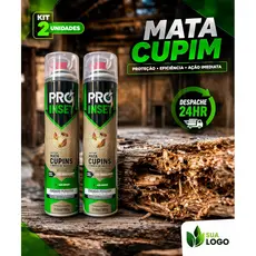 2x Inseticida Spray Mata Cupim Domline Pró Inset Rápido Mata Tudo Sem Cheiro Forte 400ml Ação Instantânea