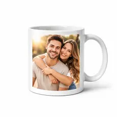 Caneca Branca Personalizada com Foto e Frase