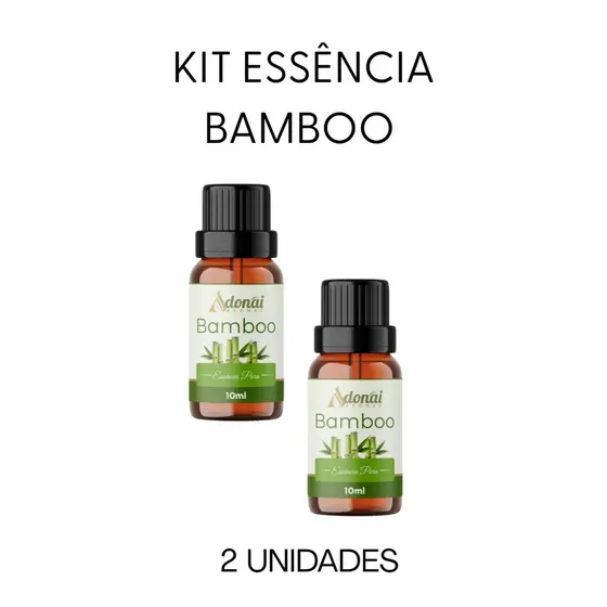 Kit 2 Essência Bamboo 10ml Aroma Fresco Sofisticado Difusor Ambiente umidificador