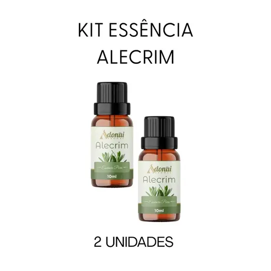 Kit 2 Essência Alecrim 10ml Energia Foco Aromaterapia Difusor e Umidificador