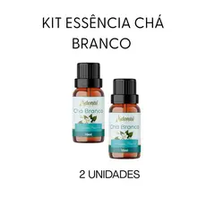 Kit 2 Essência Chá Branco 10ml Aroma Suave Sofisticado Casa Limpa Difusor Elétrico Umidificador