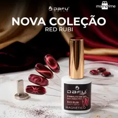 Esmalte Cat Eyes Magnético Vermelho Dafu Efeito Olho de Gato Red Rubi 10ml