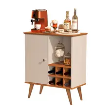 Balcão Multiuso Royal para Cozinha e Copa com 1 Porta e Nichos - Adega/Bar