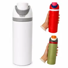 Garrafa Térmica de Àgua Oz 800 ML de Aço Inoxidável com Canudo Garrafa com Sucção Grande Moderna
