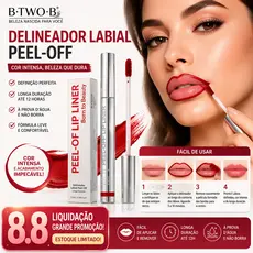 B.TWO.B Delineador Labial Peel Off À Prova D'água Fórmula Segura Cor Intensa 12h Fixação