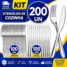 Talheres Cozinha Faqueiro Completo Prateado Aço Inox Restaurante Buffet Garfo Faca  Profissionais Hotel Resistente