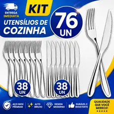 Talheres Cozinha Faqueiro Completo Prateado Aço Inox Restaurante Buffet Garfo Faca Profissionais Hotel Resistente