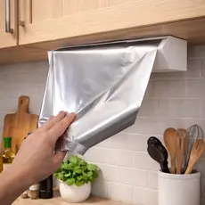 Dispenser de Papel Alumínio com Corte Automático | Suporte de Parede para Cozinha | Base Porta Papel