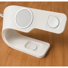 Base Carregamento 3 em 1 Premium para iPhone, Apple Watch e AirPods | Organização Inteligente
