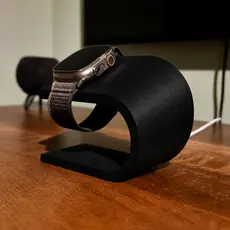 Suporte Premium para Apple Watch com Carregamento Integrado e Cabos Ocultos – Design Moderno
