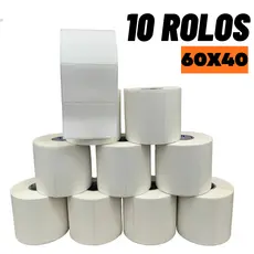 10 Rolos Etiqueta 60x40 Térmica Balança Mercado Açougue Padaria