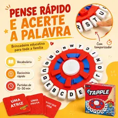 Jogo de Palavras em Família com Temporizador Desafio Divertido para Amigos e Crianças
