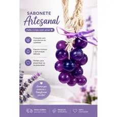 🍇💛 Sabonetes artesanais em formato de cacho de uvas!