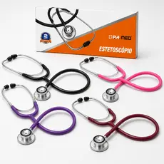 Estetoscópio Duplo P.A Med Adulto Infantil Profissional Enfermagem Médico Alta Ausculta