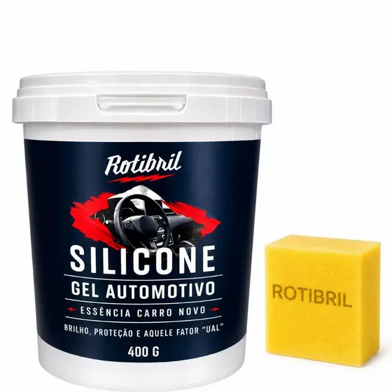 Silicone GEL Automotivo 400 gramas - Aroma Carro Novo ( GEL) COM APLICADOR