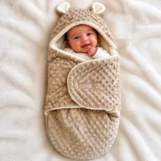 Saco de Dormir para Bebê Soft Pipoquinha e Sherpa Ultra Macio