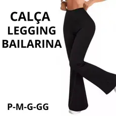 Calça Legging Bailarina Flare Cintura Alta PROMOÇAO Do P ao GG