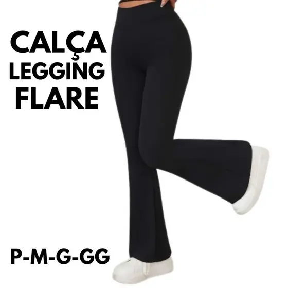 Calça Legging Flare Bailarina P ao GG PROMOÇÃO