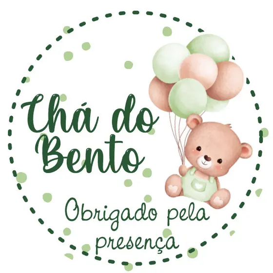 Adesivos Papel Fotográfico 4x4 Chá de Bebê - Personalizado com nome Lembrancinha