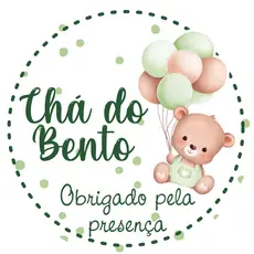 Adesivos Papel Fotográfico 4x4 Chá de Bebê - Personalizado com nome Lembrancinha