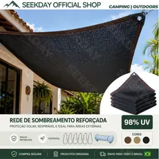 Seekday Cobertura Sombrite Tela Sombreamento 98 UV Toldo Garagem Piscina Instalacao Rapida Protecao Solar
