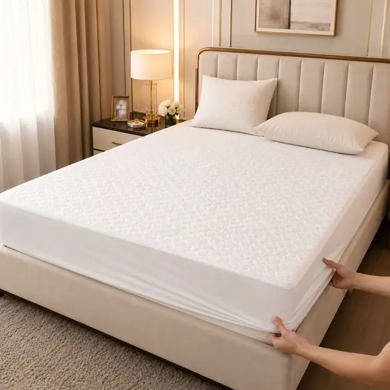 Protetor de Colchão Impermeável Matelado com Elástico | Capa Protetora Antiácaro para Cama Box Solteiro Casal Queen King