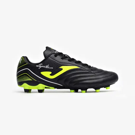 Chuteira de Campo Joma Aguila Masculina Preto e Limão