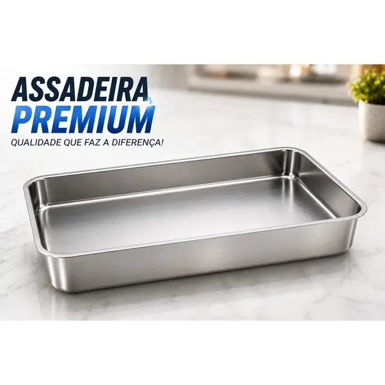 Forma Assadeira Retangular Alta Nº01 / Nº2 / Nº3 /Nº4 / Nº5/ Nº6