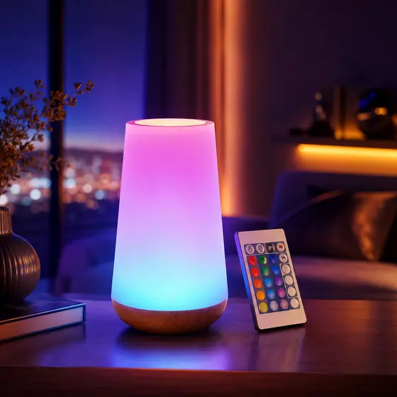 USB Recarregável LED Cabeceira Arco-Íris Luz Da Noite Mini Lâmpada De Mesa Estudo Quarto Atmosfera Ano Novo Festival Pri