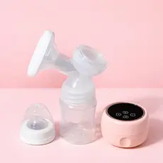 Bomba Tira-Leite Elétrica Portátil Silenciosa Sem Dor Alta Sucção 2 em 1 com Mamadeira BPA Free