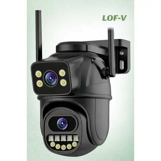 Câmera de Segurança Wi-Fi Dual Lens 4K 6MP – Dual Band 2.4G/5G