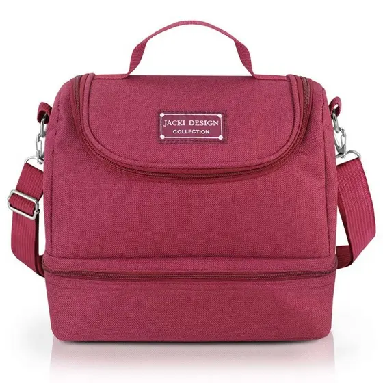 Bolsa Térmica 6,4L com 2 Compartimentos Porta Marmita Impermeável para Almoço, Lanches, Trabalho e Escola