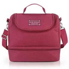 Bolsa Térmica 6,4L com 2 Compartimentos Porta Marmita Impermeável para Almoço, Lanches, Trabalho e Escola