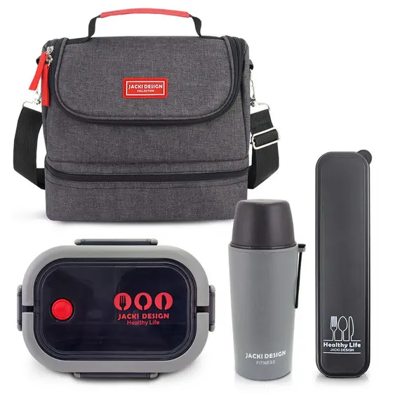 Kit Fitness - Garrafa + Marmita + Bolsa termica + Porta Talher